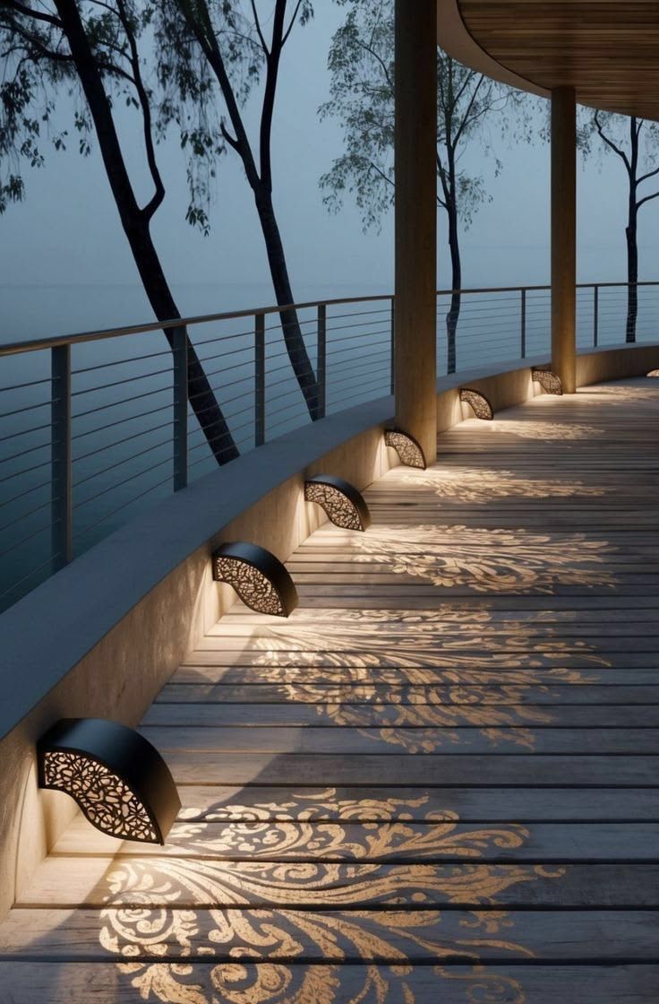 Laser-cut wall sconces