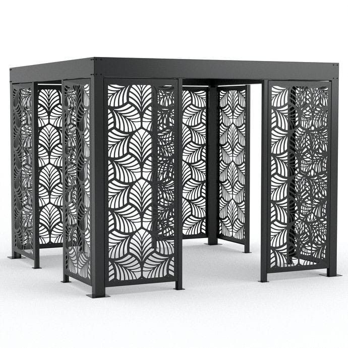 Metal pergola decorative panels