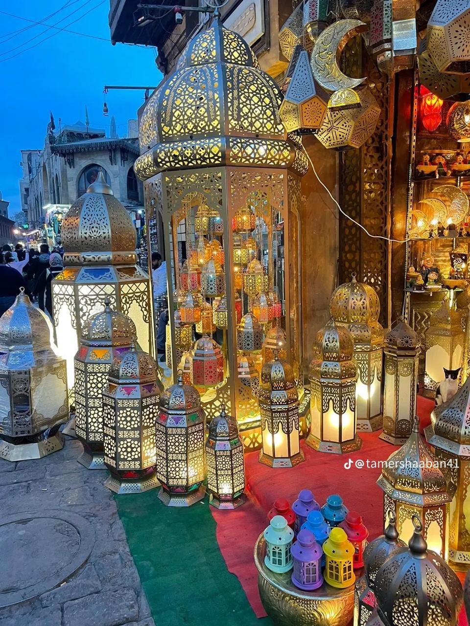 Moroccan golden lanterns collection