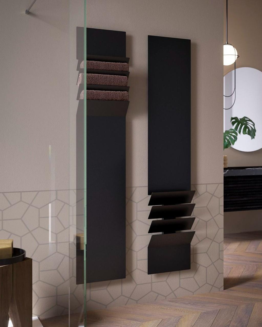 Towel warmer panel dark